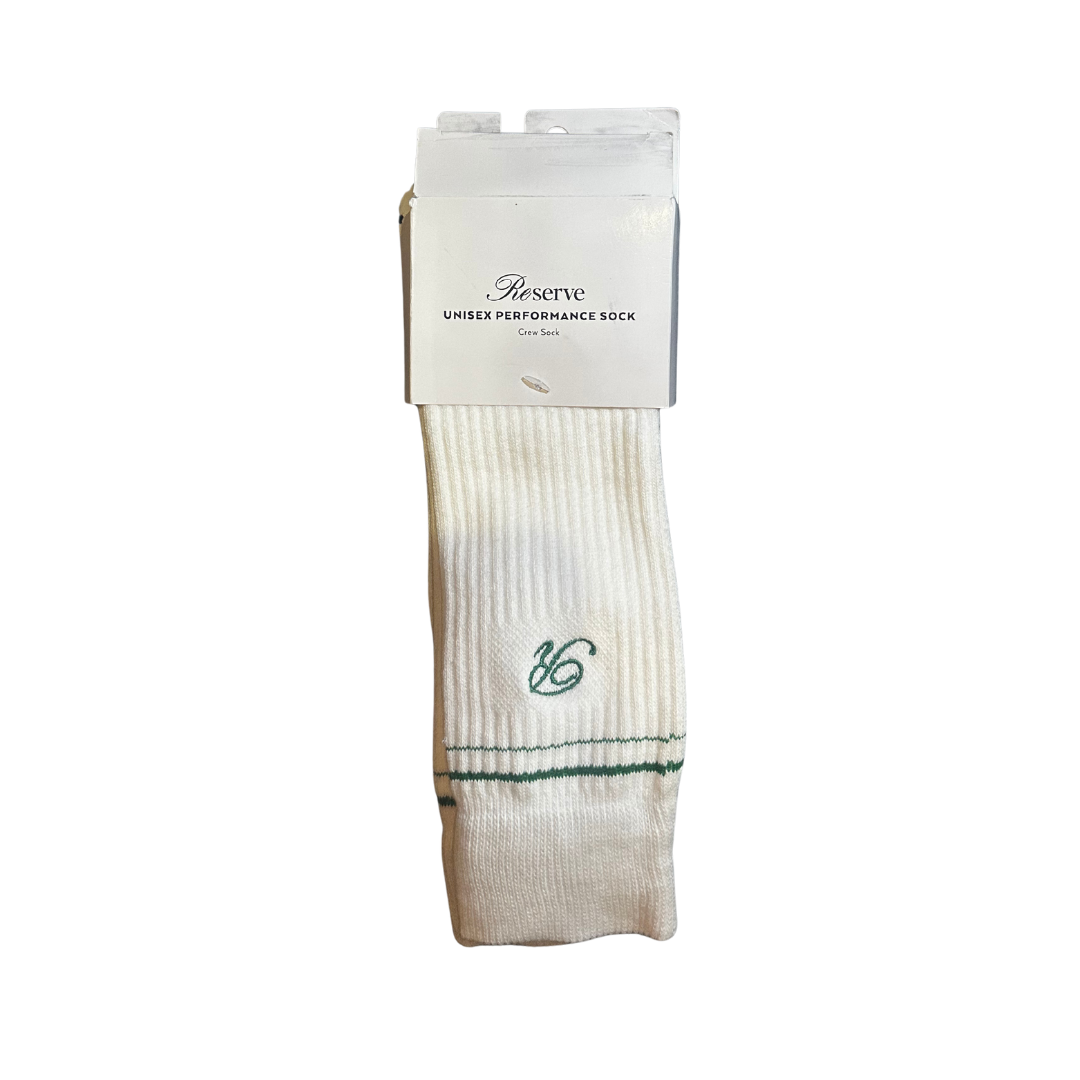 RESERVE SOCKS PERFORMANCE SOCK WHITE/GREEN