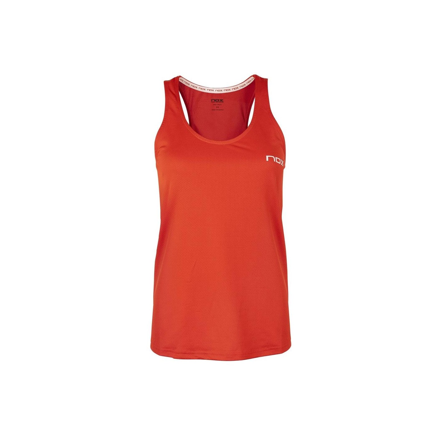 NOX TANK WOMEN ROJA LOGO BLANCO