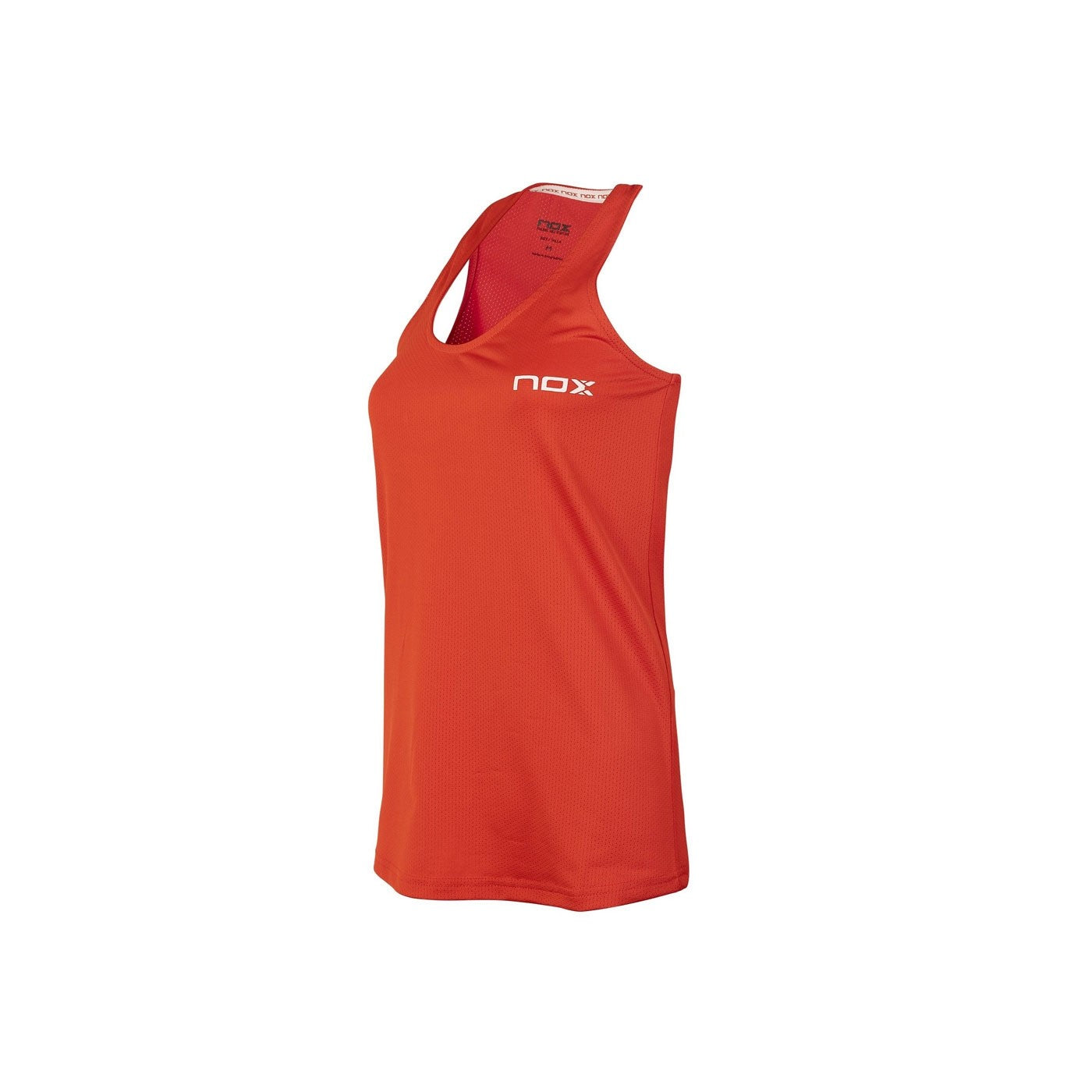 NOX TANK WOMEN ROJA LOGO BLANCO