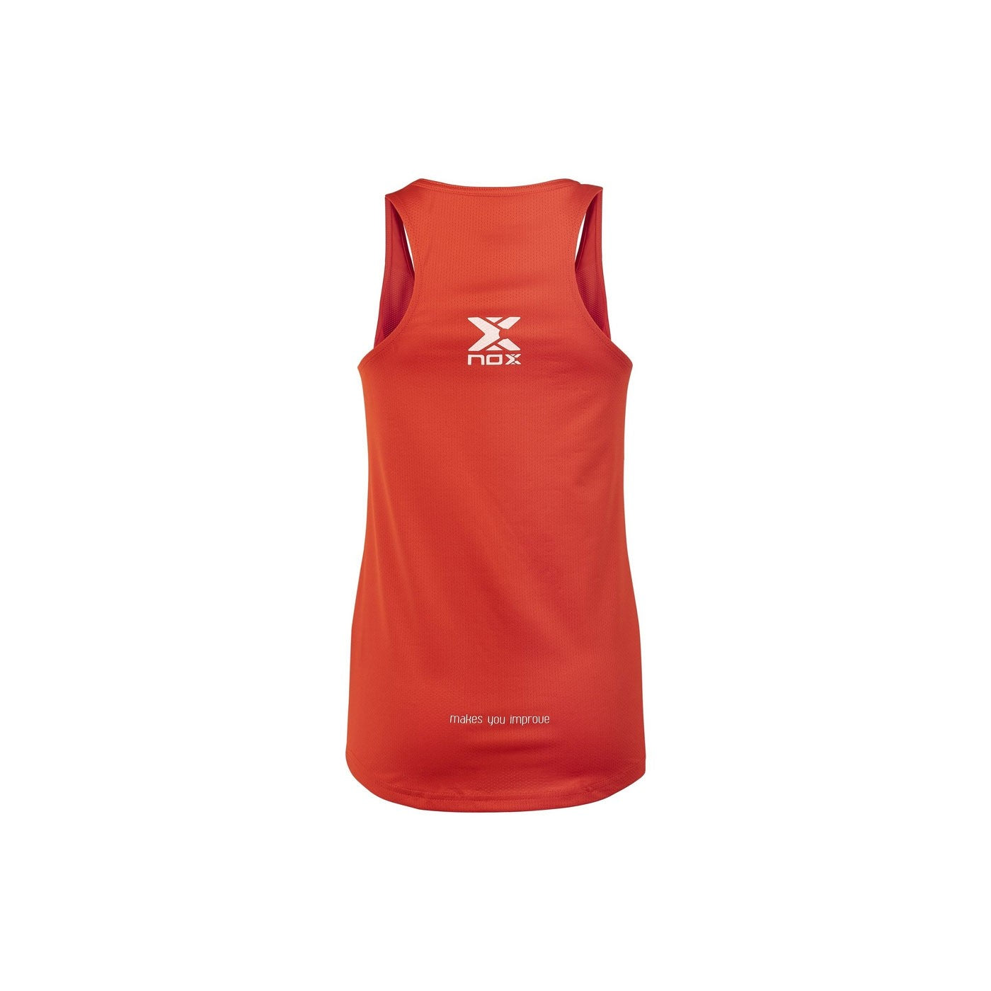 NOX TANK WOMEN ROJA LOGO BLANCO