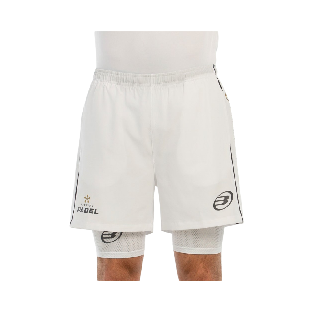 BULLPADEL SHORT BARDE BLANCO