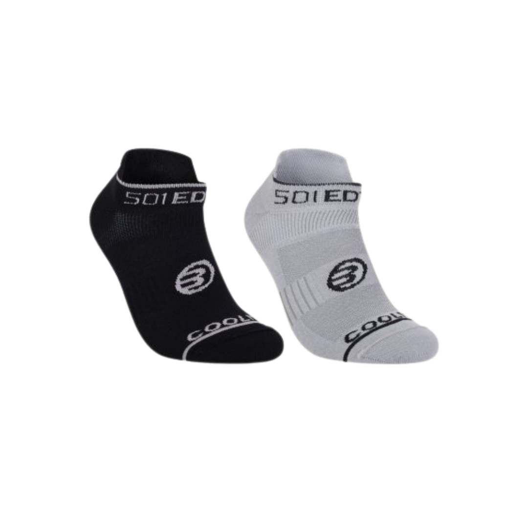 BULLPADEL SOCKS SHORT BP25PR GREY/BLACK