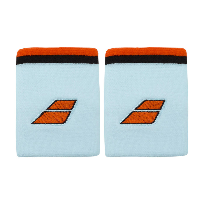 BABOLAT WRISTBAND JUMBO LIGHT BLUE RED