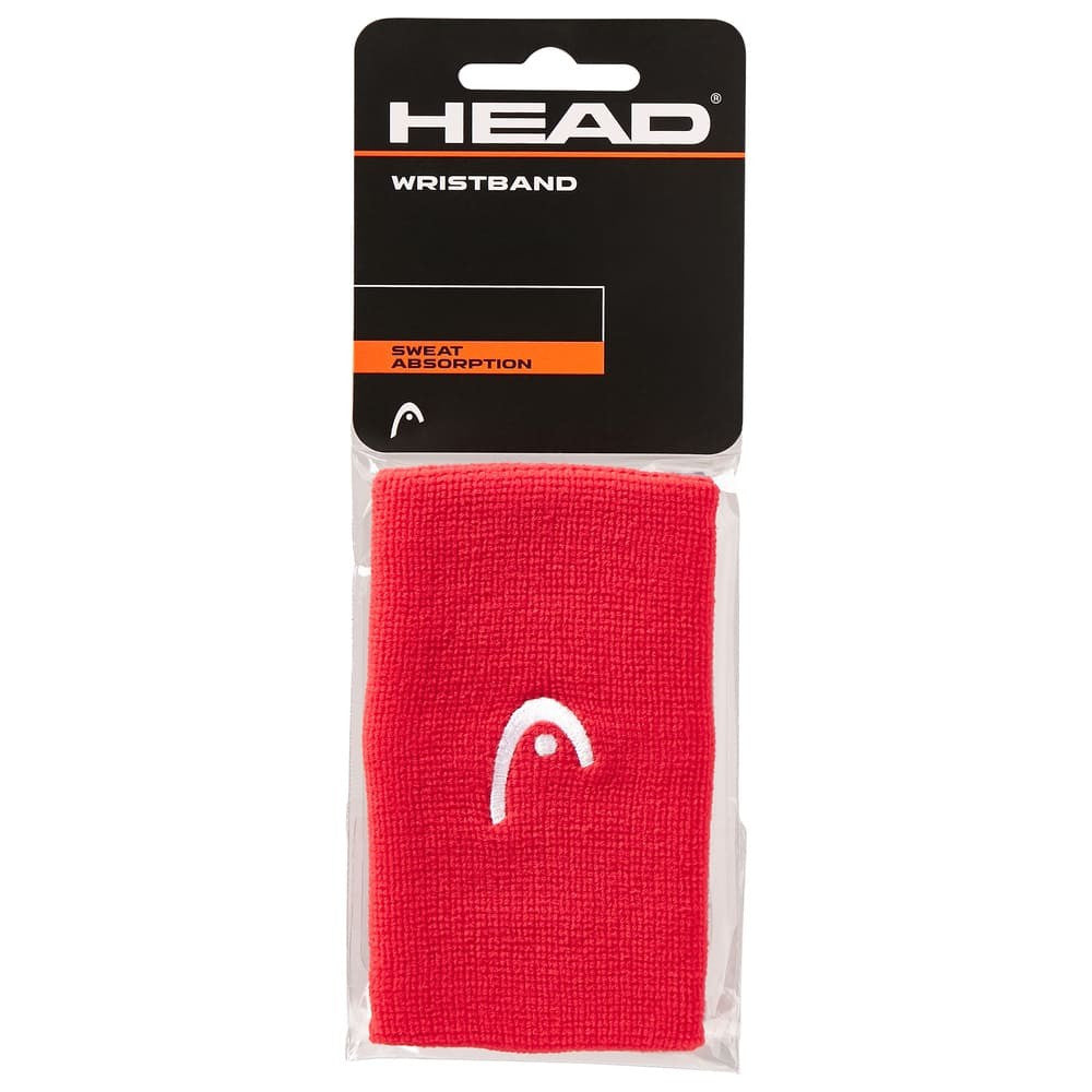HEAD WRISTBANDS LONG RED (2 PACK)