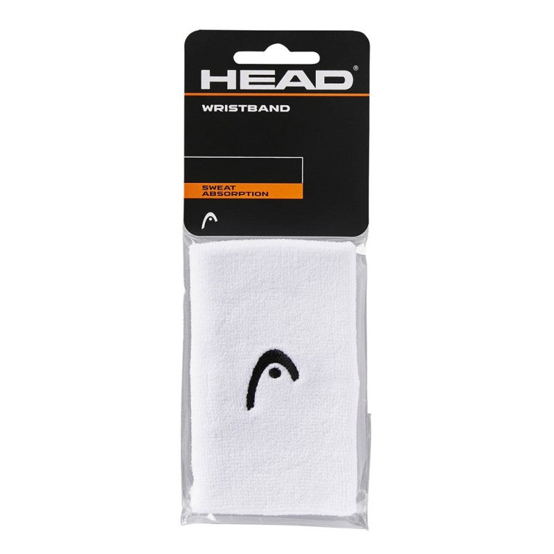 HEAD WRISTBANDS LONG WHITE (2 PACK)