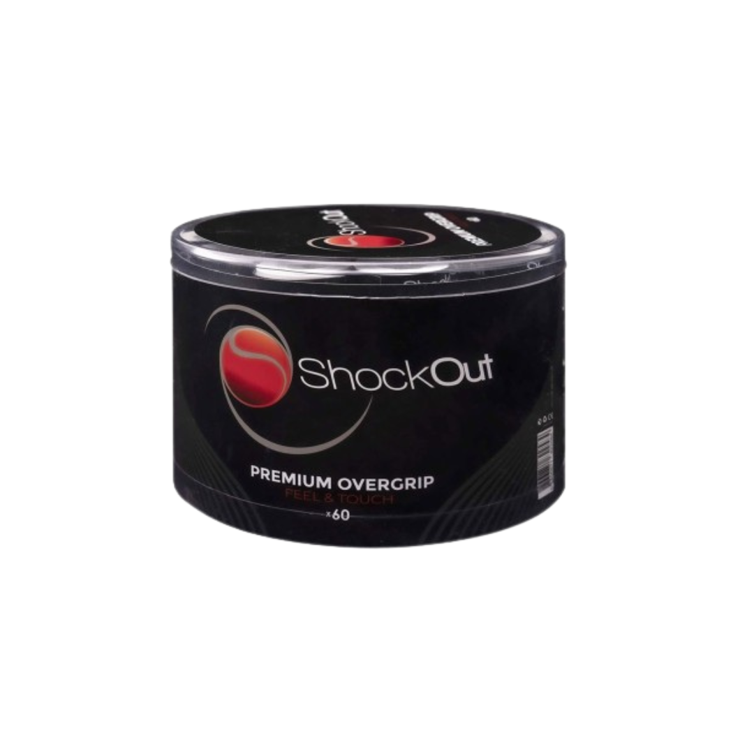 SHOCKOUT OVERGRIPS PREMIUM PERFORADOS BLANCO NEGRO