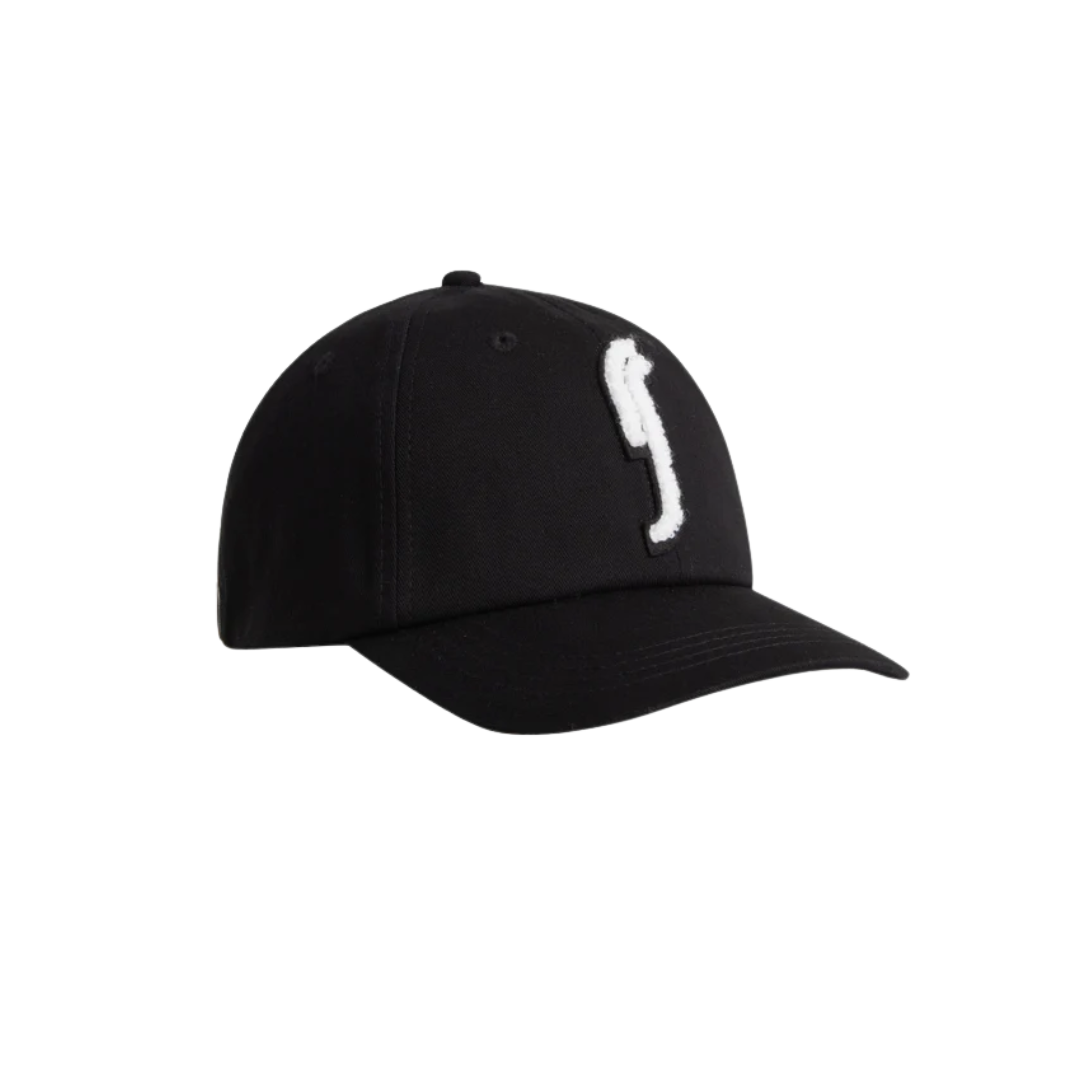 RS PADEL CAP PRO TERRY LOGO BLACK/WHITE LOGO