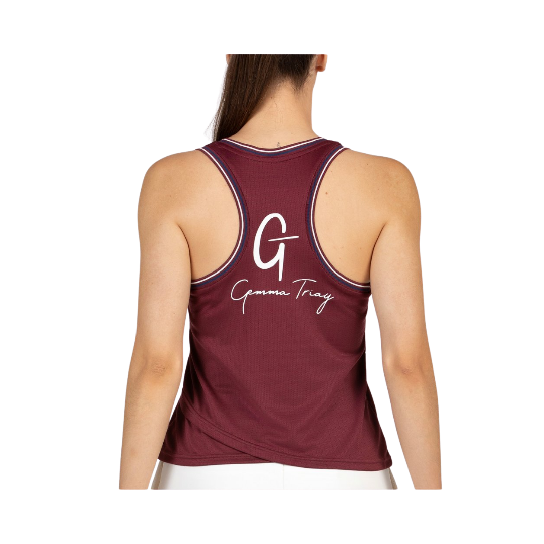 BULLPADEL TANK WOMEN GEMMA 25I VINO BURDEOS