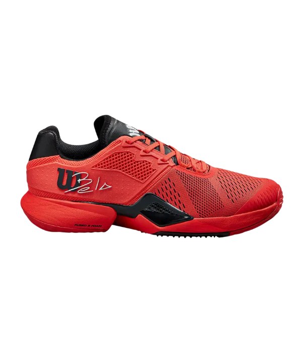 WILSON SHOES BELA TOUR MENS INFRARED/BLACK SIZE EUR 44