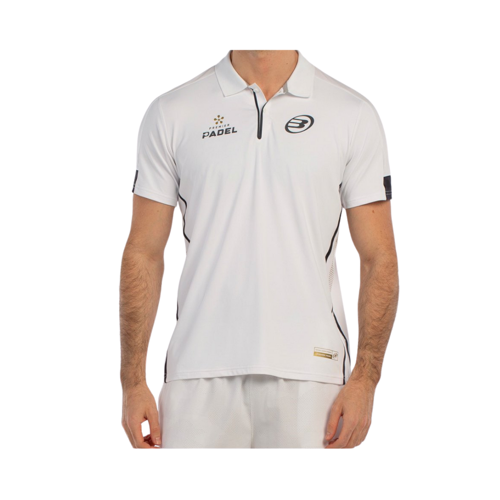 BULLPADEL T-SHIRT POLO PREMIER BOGUE BLANCO
