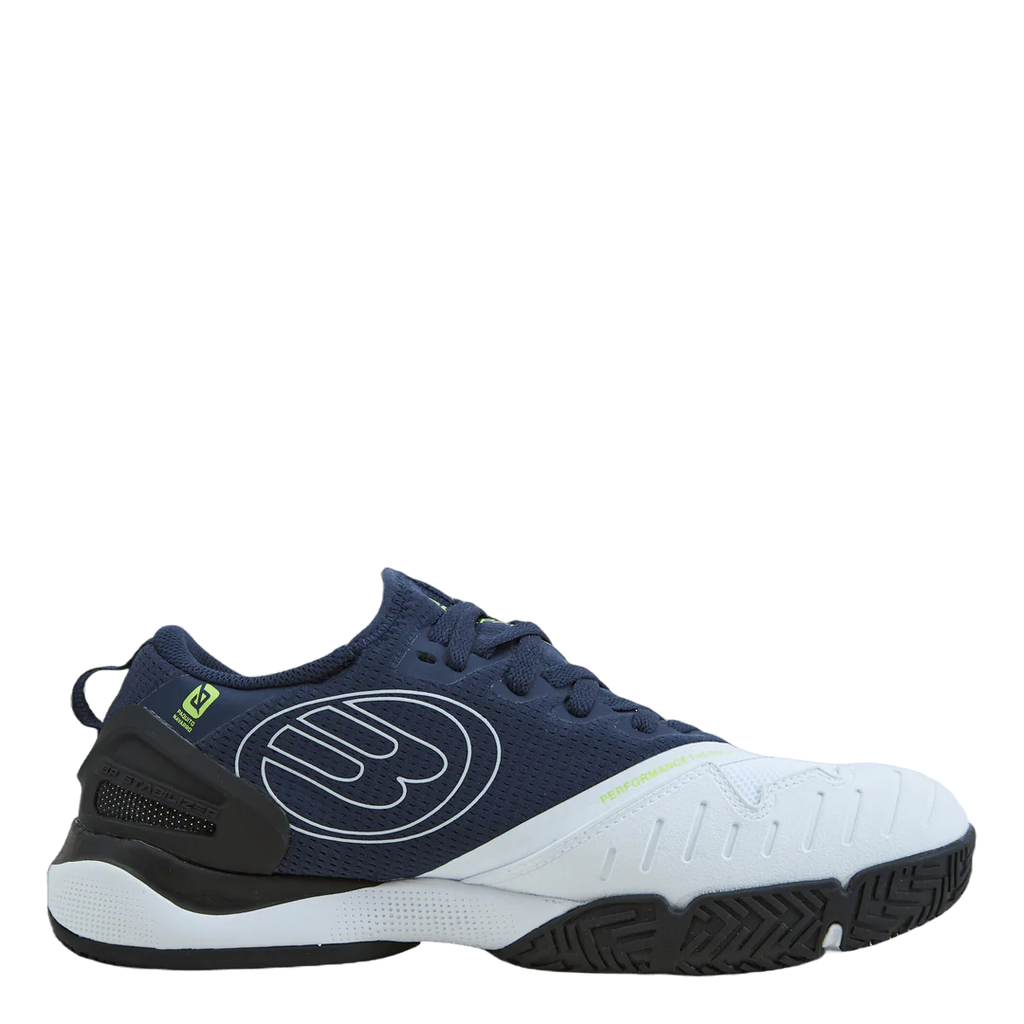 BULLPADEL SHOES HACK HYBRID FLY 22I BLANCO/AZUL MARINO