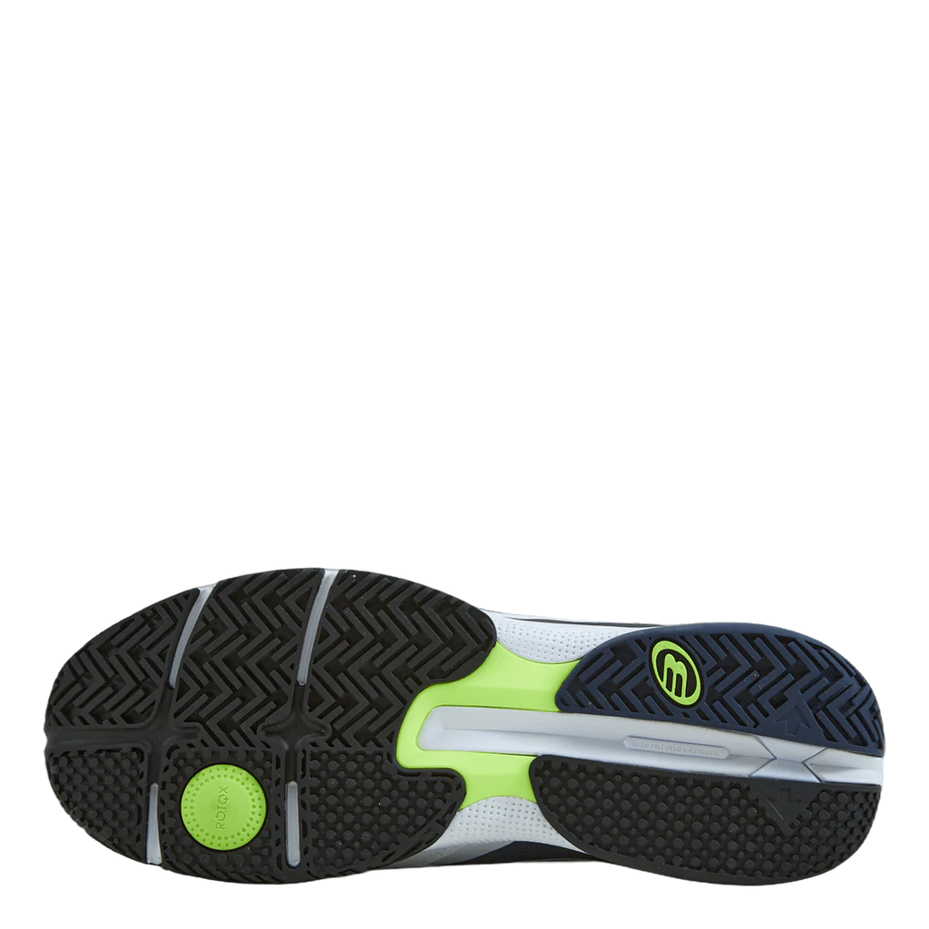 BULLPADEL SHOES HACK HYBRID FLY 22I BLANCO/AZUL MARINO
