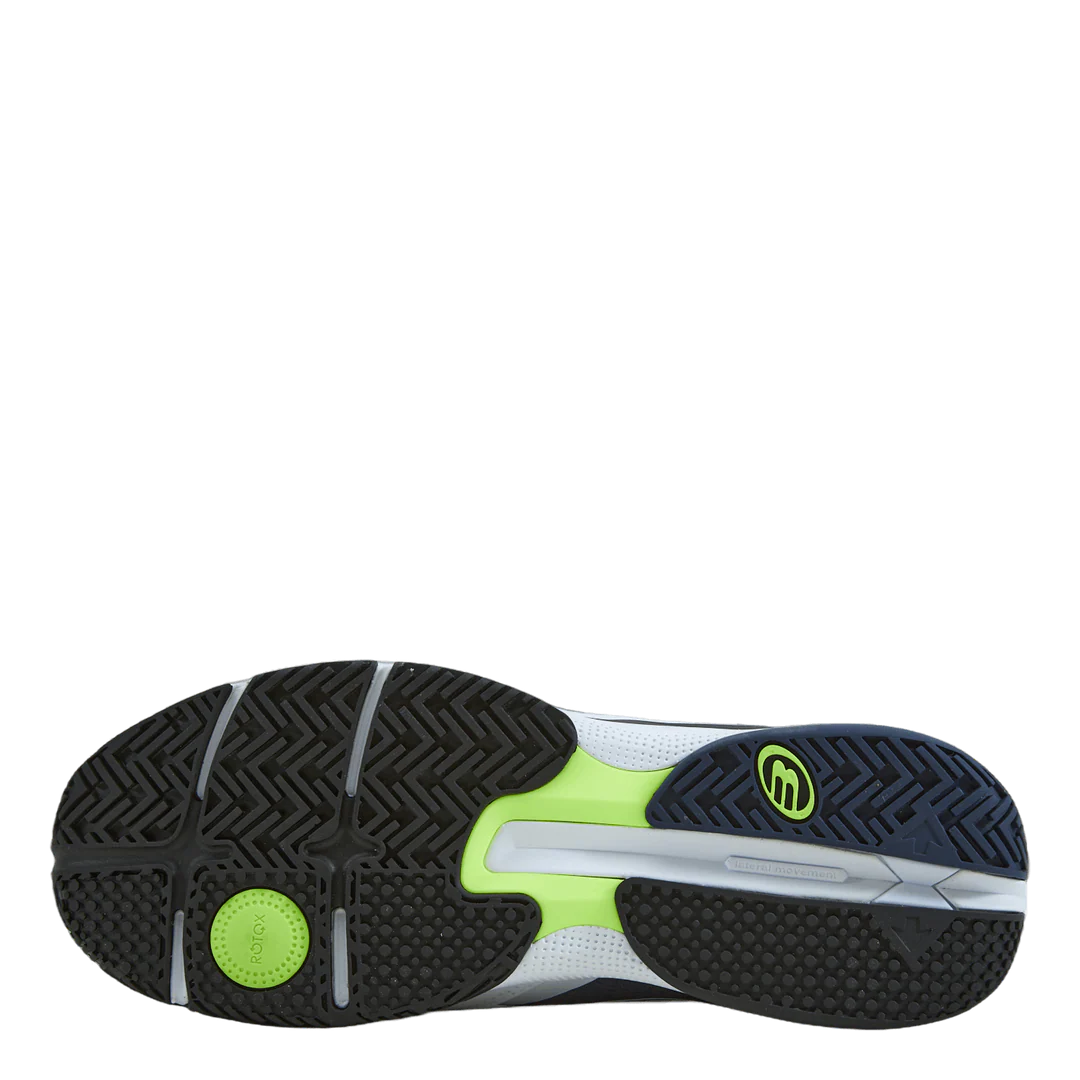 BULLPADEL SHOES HACK HYBRID FLY 22I BLANCO/AZUL MARINO