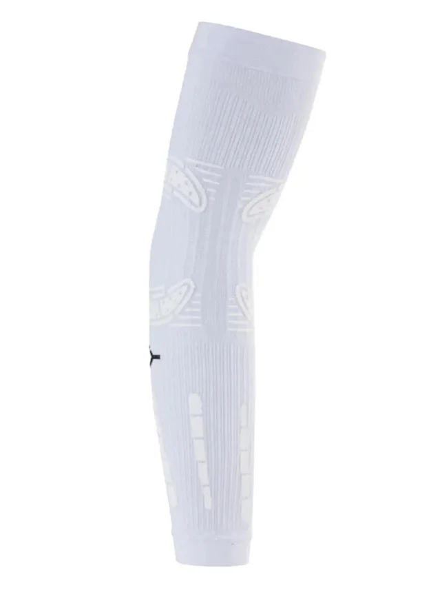 FLOKY NO STRAIN COMPRESSION SLEEVES WHITE