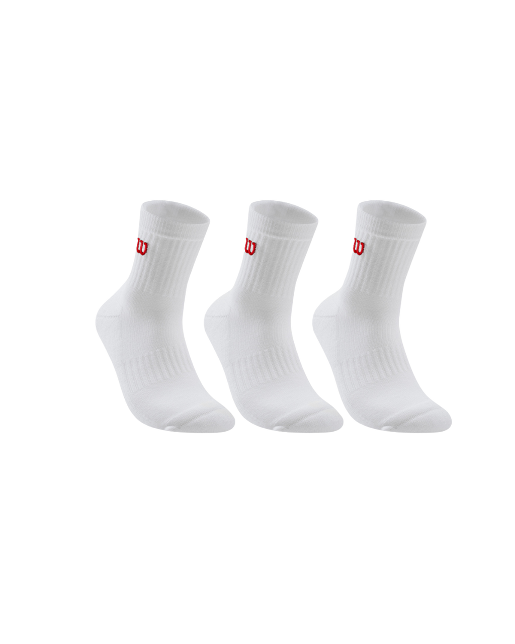 WILSON SOCKS QUARTER TOP SOCK BRIGHT WHITE (PACK 3) SIZE L