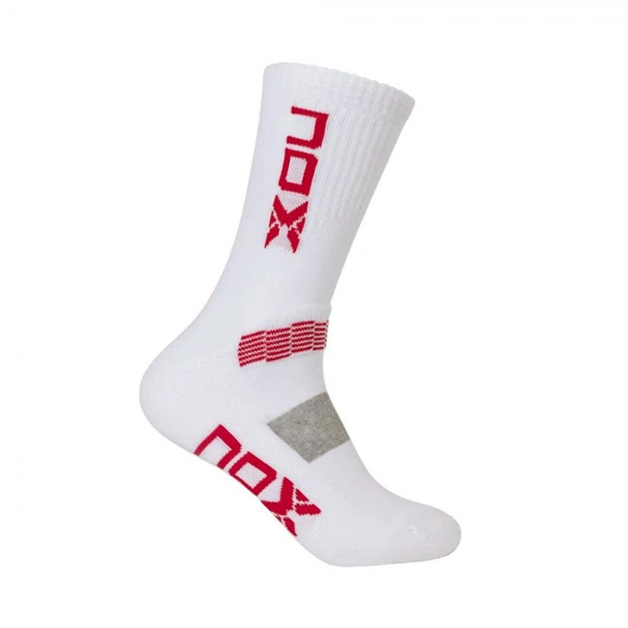 NOX SOCKS PRO SERIES WHITE/RED
