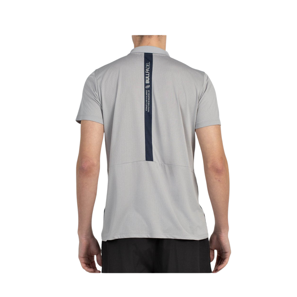 BULLPADEL T-SHIRT POLO BALTO GRIS MEDIO VEGIRO