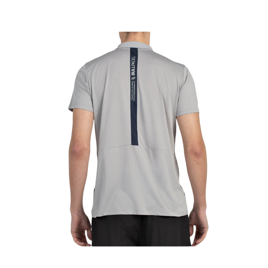 BULLPADEL T-SHIRT POLO BALTO GRIS MEDIO VEGIRO