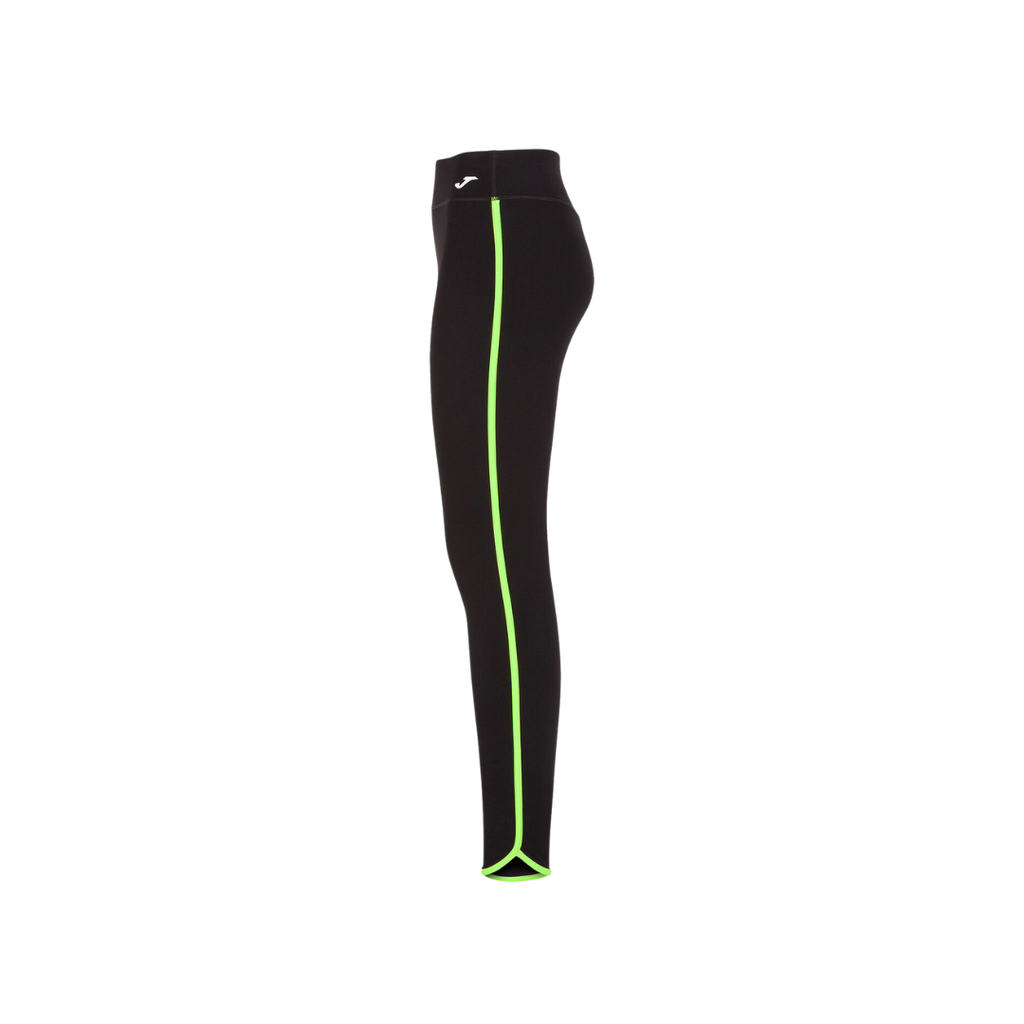 JOMA PANTS WOMEN COMBI TORNEO LONG TIGHTS BLACK FLUOR GREEN