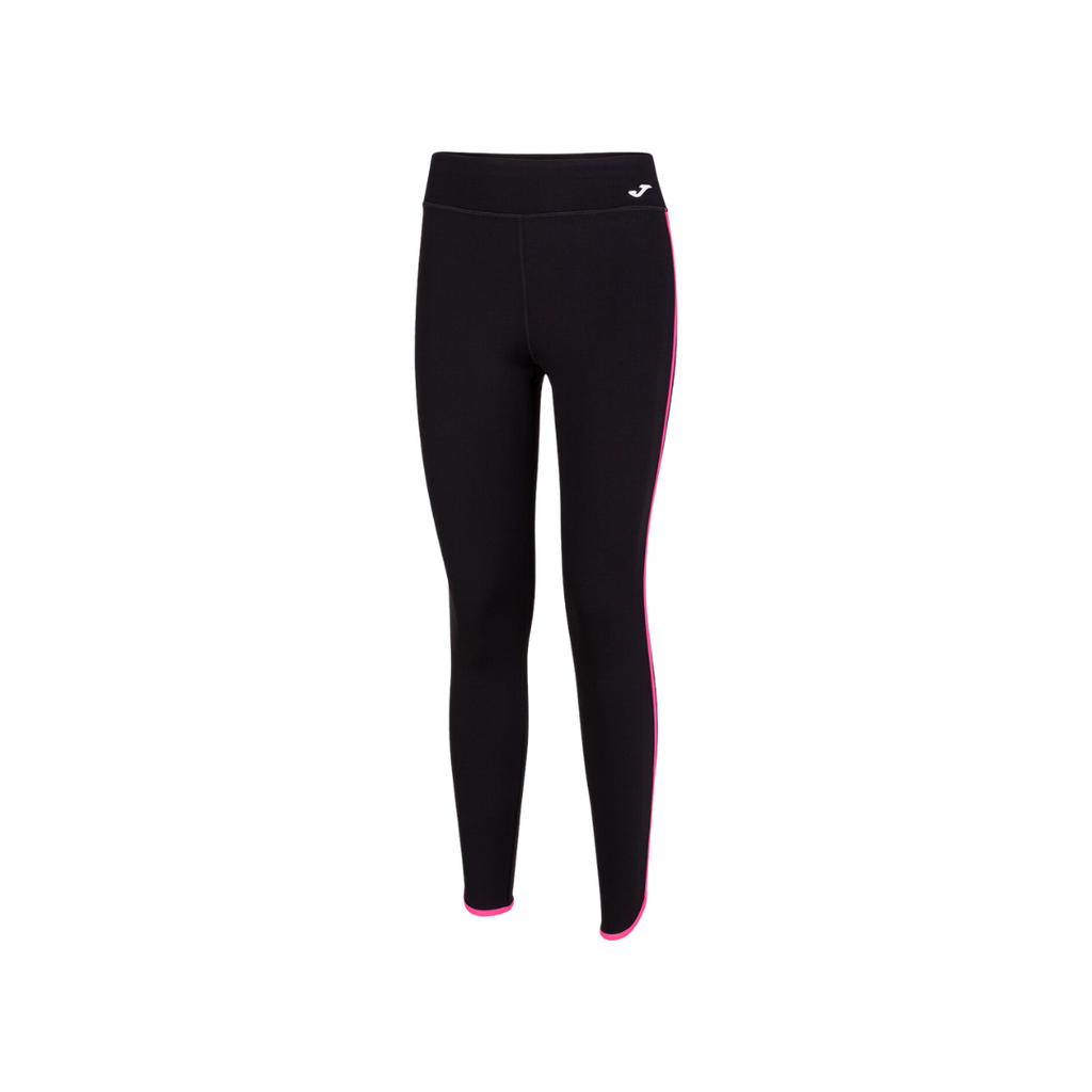 JOMA PANTS WOMEN COMBI TORNEO LONG TIGHTS BLACK FLUOR PINK