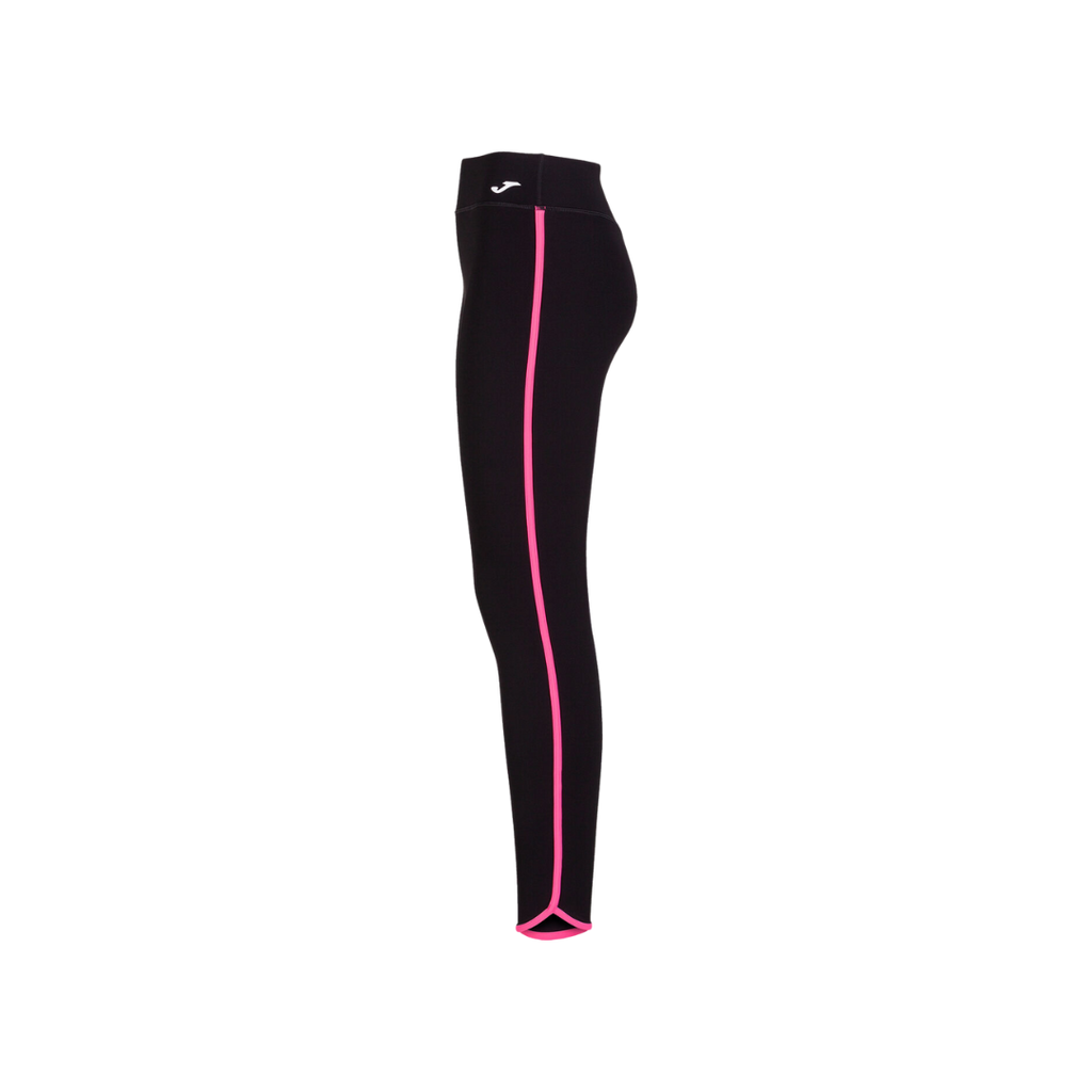 JOMA PANTS WOMEN COMBI TORNEO LONG TIGHTS BLACK FLUOR PINK