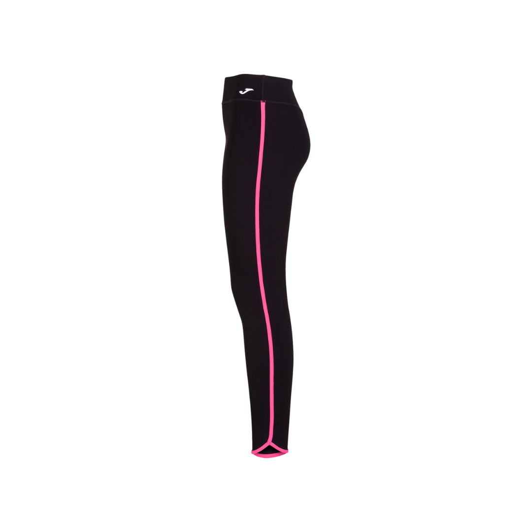 JOMA PANTS WOMEN COMBI TORNEO LONG TIGHTS BLACK FLUOR PINK