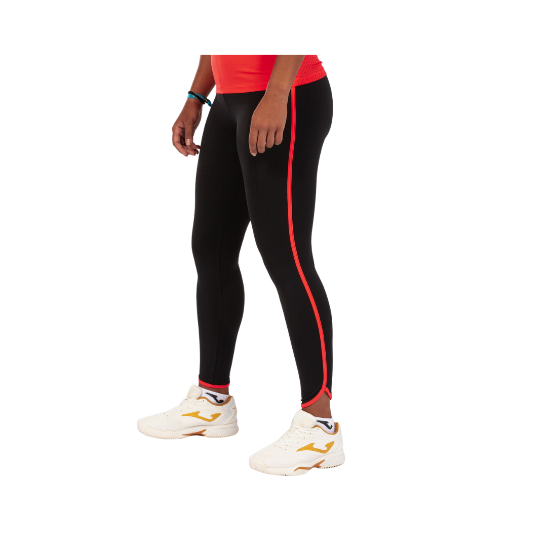JOMA PANTS WOMEN COMBI TORNEO LONG TIGHTS BLACK CORAL