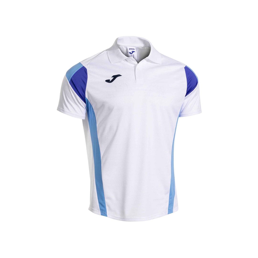 JOMA T-SHIRT POLO MONTREAL SHORT SLEEVE WHITE SKY BLUE