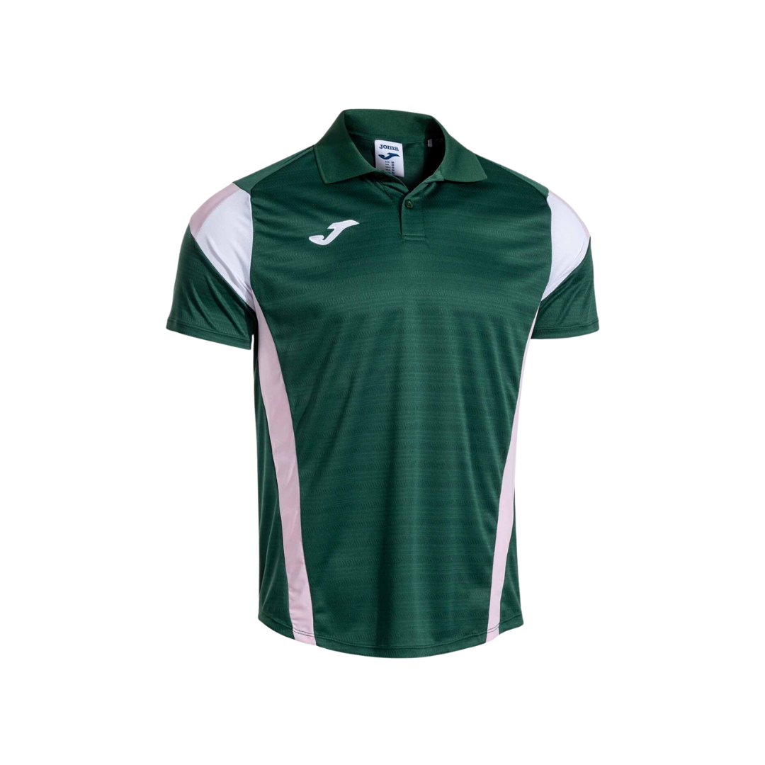 JOMA T-SHIRT POLO MONTREAL SHORT SLEEVE GREEN PINK