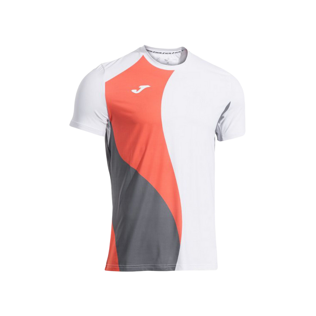 JOMA T-SHIRT MEN TORNEO SHORT SLEEVE WHITE CORAL