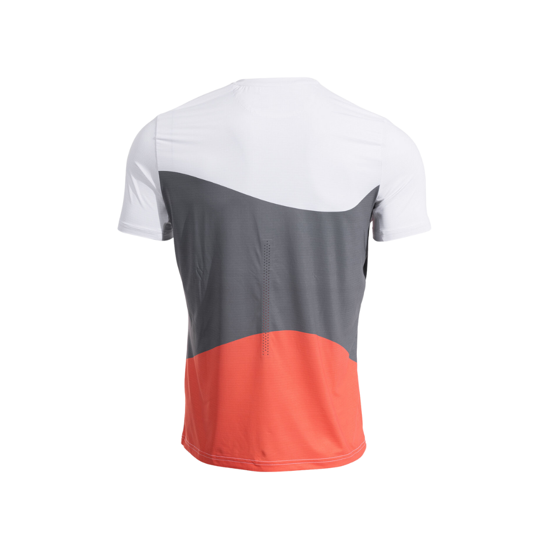 JOMA T-SHIRT MEN TORNEO SHORT SLEEVE WHITE CORAL