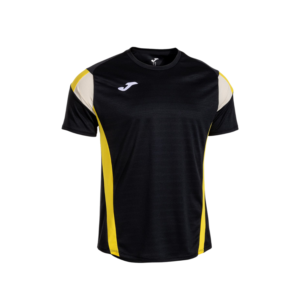 JOMA T-SHIRT MEN MONTREAL SHORT SLEEVE BLACK YELLOW