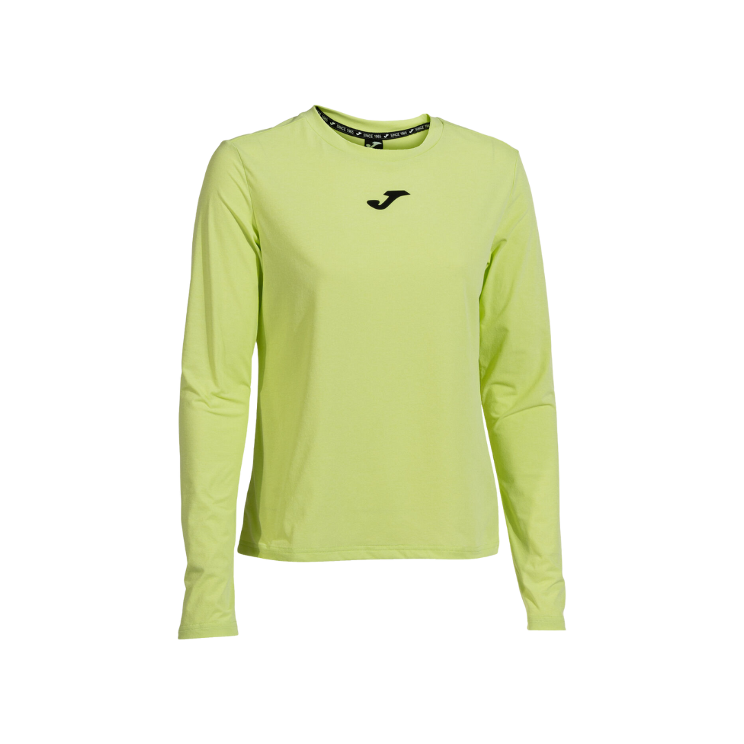 JOMA T-SHIRT WOMEN CHALLENGE LONG SLEEVE LIME