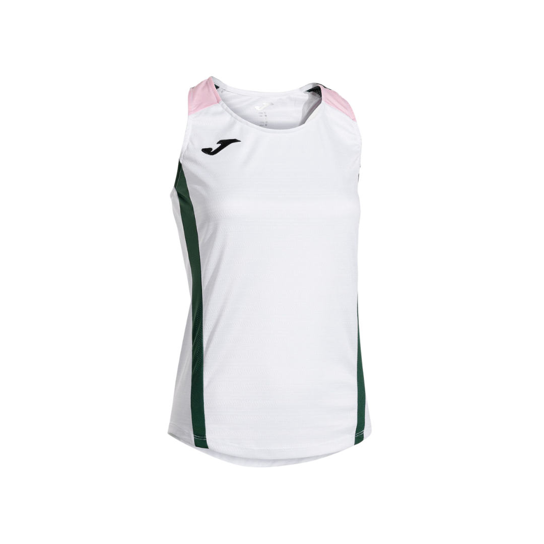 JOMA T-SHIRT WOMEN MONTREAL SLEEVELESS WHITE GREEN