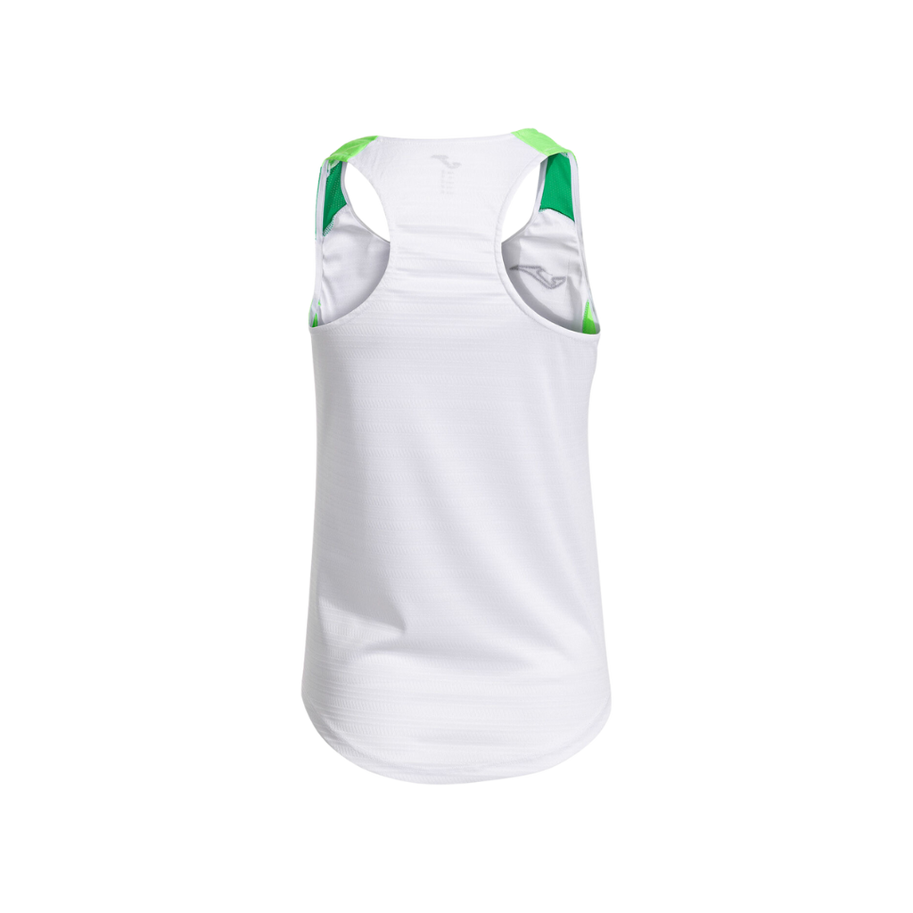 JOMA T-SHIRT WOMEN MONTREAL SLEEVELESS WHITE FLUOR GREEN