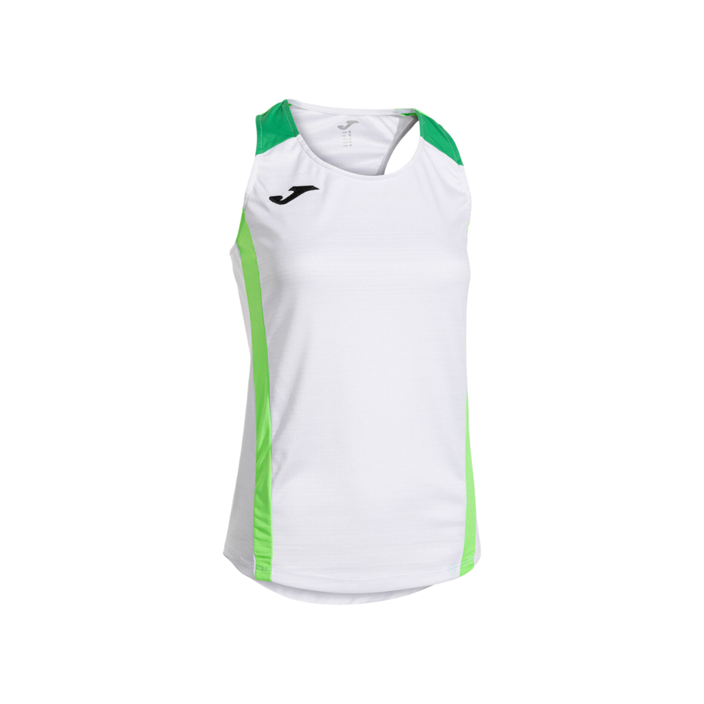 JOMA T-SHIRT WOMEN MONTREAL SLEEVELESS WHITE FLUOR GREEN