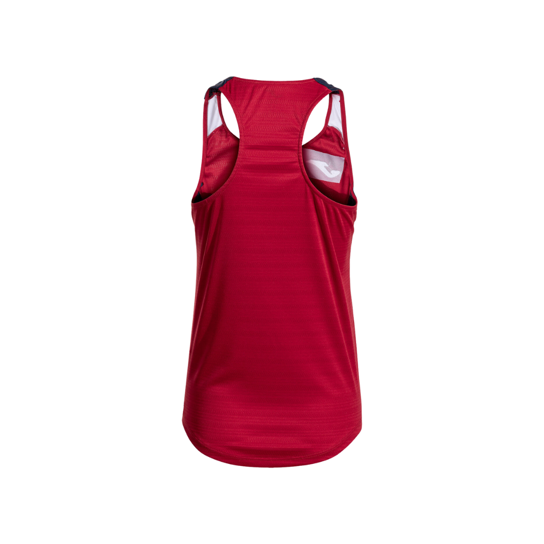 JOMA T-SHIRT WOMEN MONTREAL SLEEVELESS RED DARK NAVY