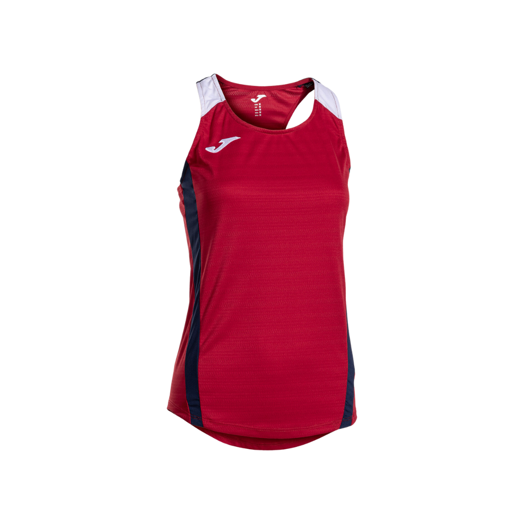 JOMA T-SHIRT WOMEN MONTREAL SLEEVELESS RED DARK NAVY