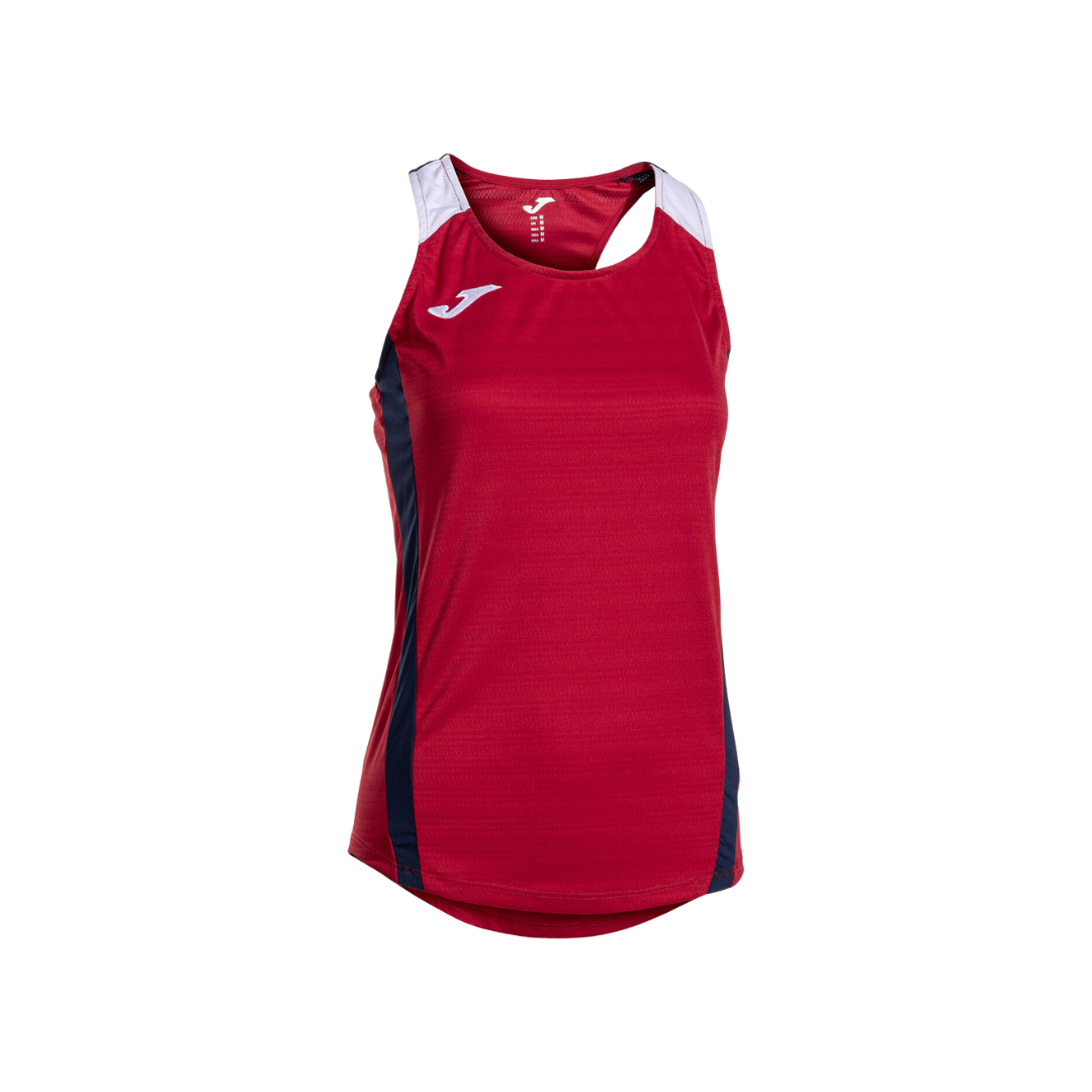 JOMA T-SHIRT WOMEN MONTREAL SLEEVELESS RED DARK NAVY