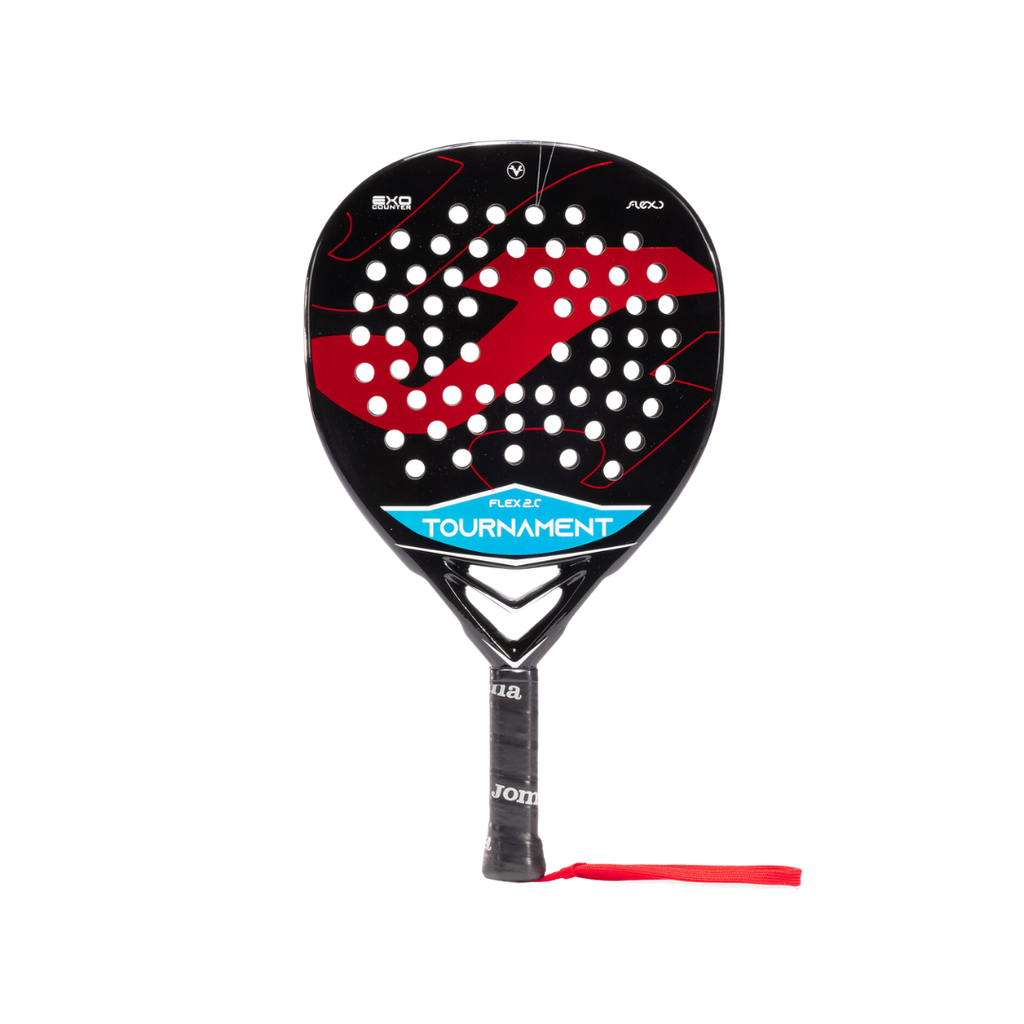 JOMA RACKET TOURNAMENT FLEX PADDLE RACKET BLACK RED