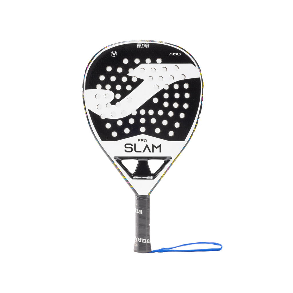 White Paddle Racket JOMA RACKET SLAM PRO PADDLE RACKET WHITE BLACK – Pedal&Padel