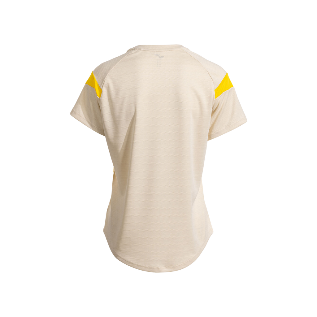 JOMA T-SHIRT WOMEN MONTREAL SHORT SLEEVE BEIGE YELLOW TENNIS