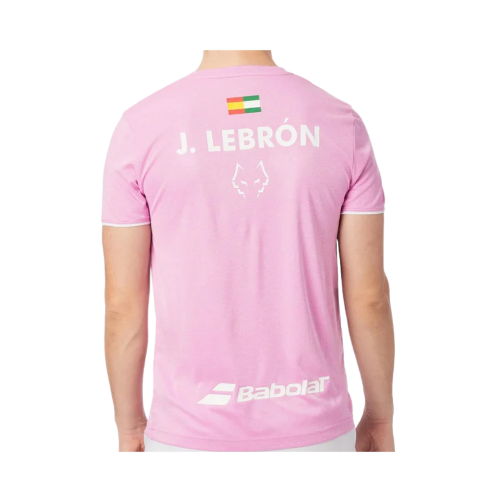 BABOLAT T-SHIRT MEN SPRING JUAN LEBRON CREW NECK PINK