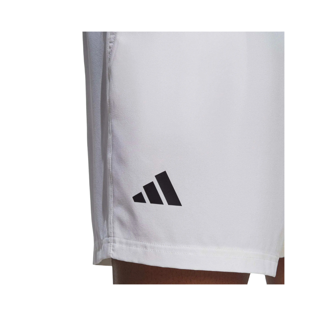 ADIDAS SHORT MEN CLUB STRETCH WOVEN WHITE BLACK