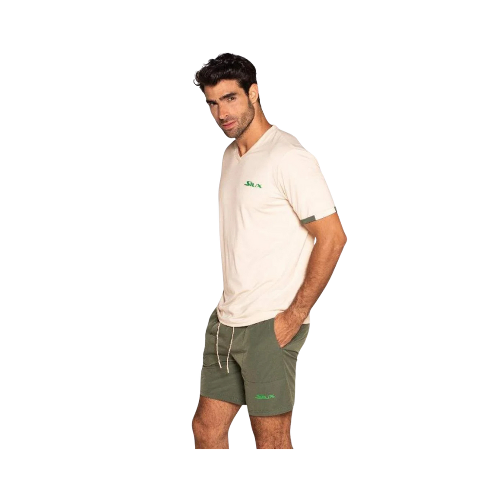 SIUX T-SHIRT MEN GEA BEIGE BROWN