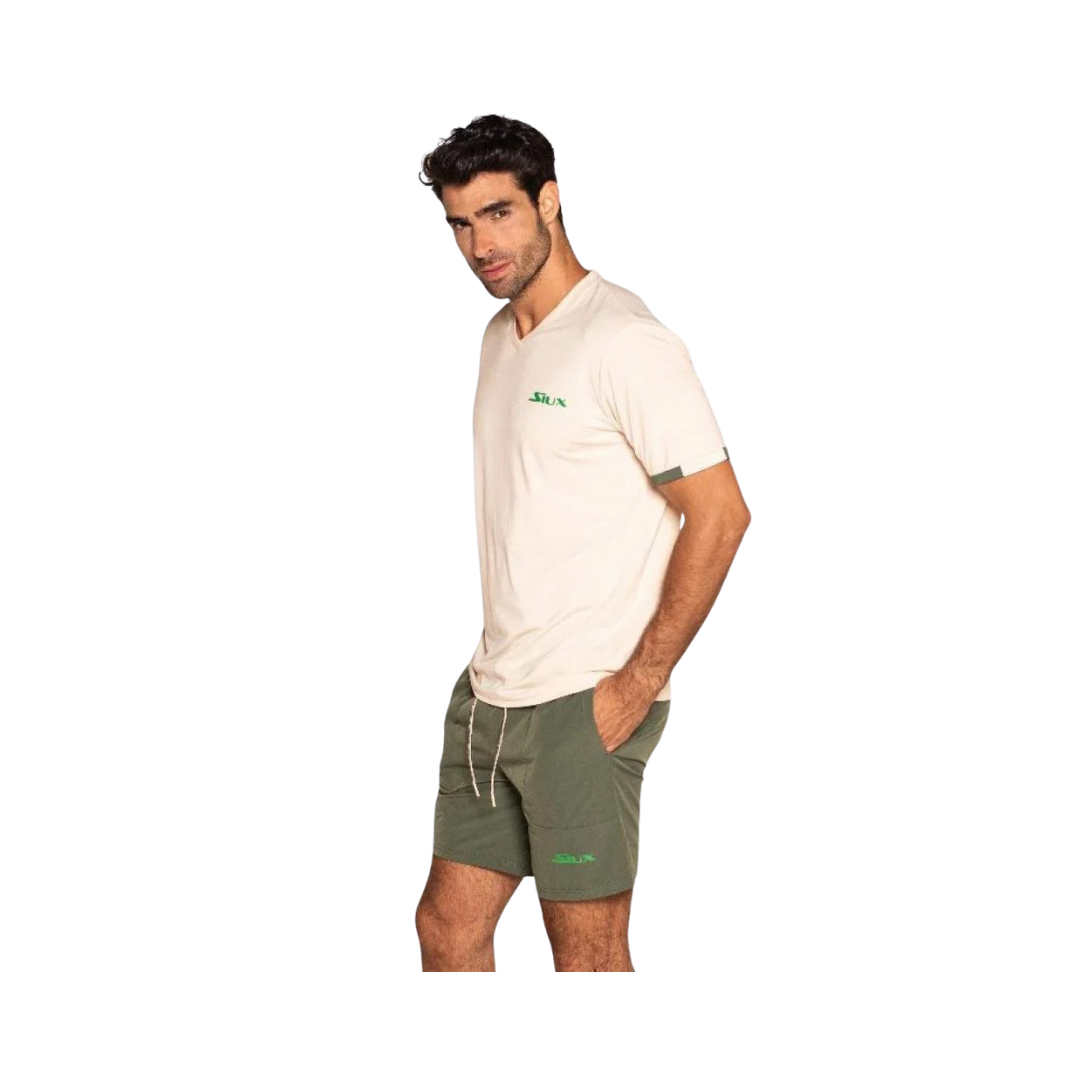 SIUX T-SHIRT MEN GEA BEIGE BROWN