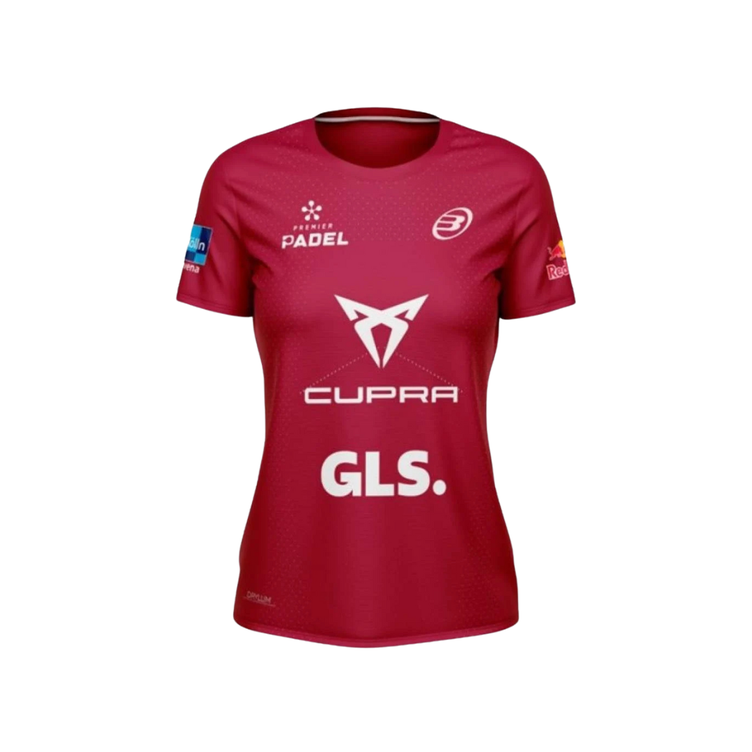 BULLPADEL T-SHIRT WOMEN PREMIER BEA GONZALEZ 25V ETHICAL CHERRY