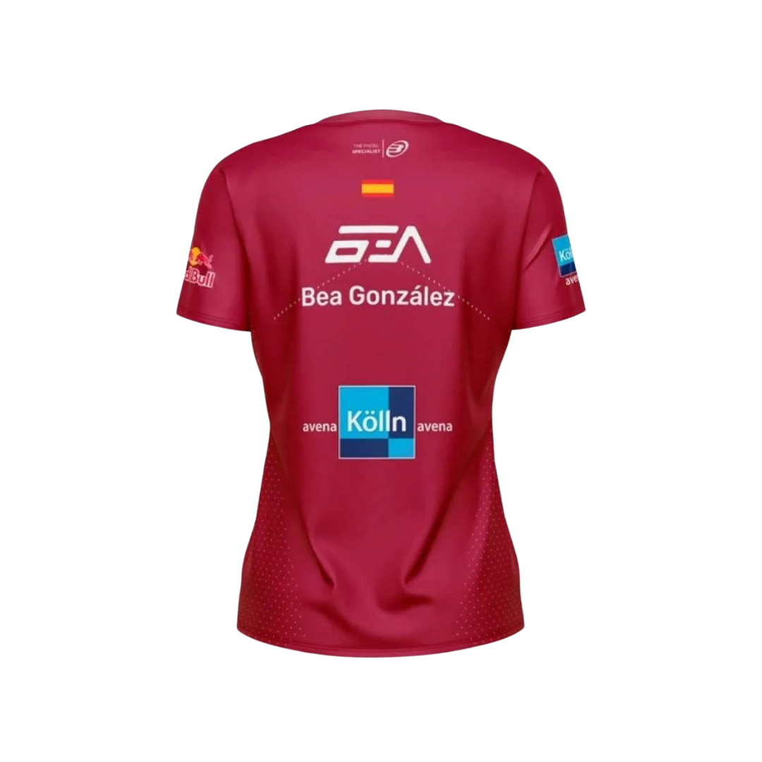 BULLPADEL T-SHIRT WOMEN PREMIER BEA GONZALEZ 25V ETHICAL CHERRY