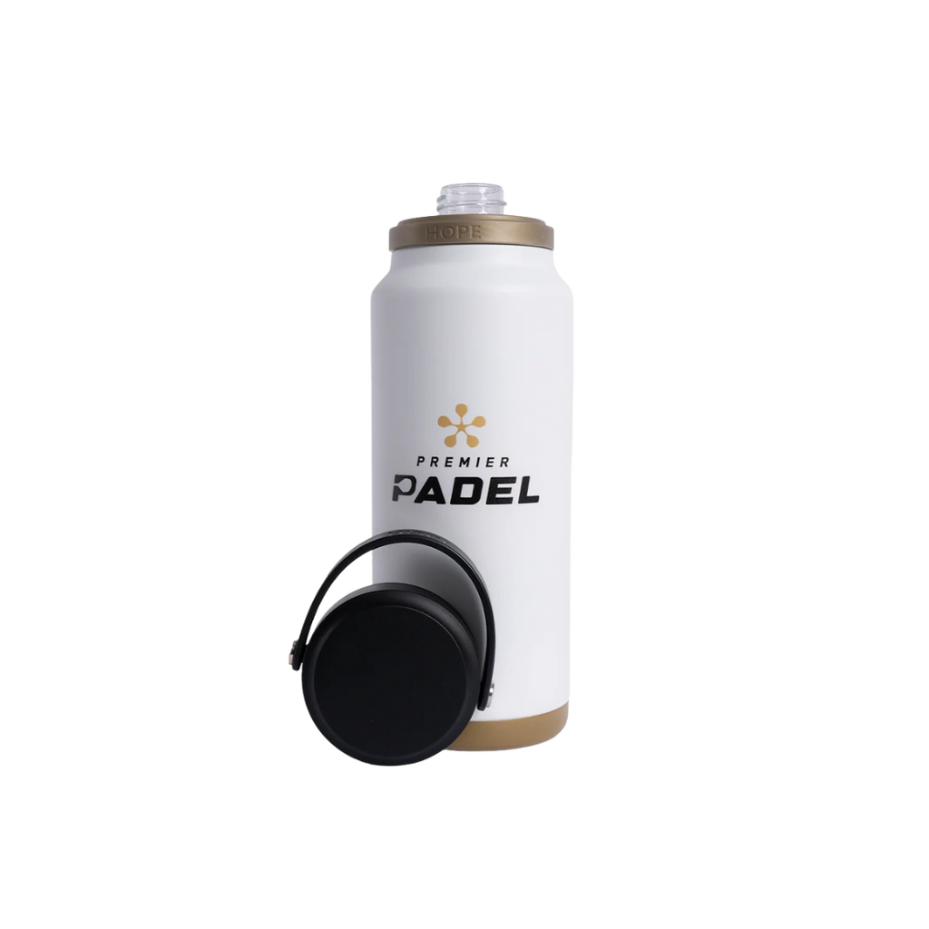 PREMIER PADEL BOTTLE 1000ML WHITE AND GOLD