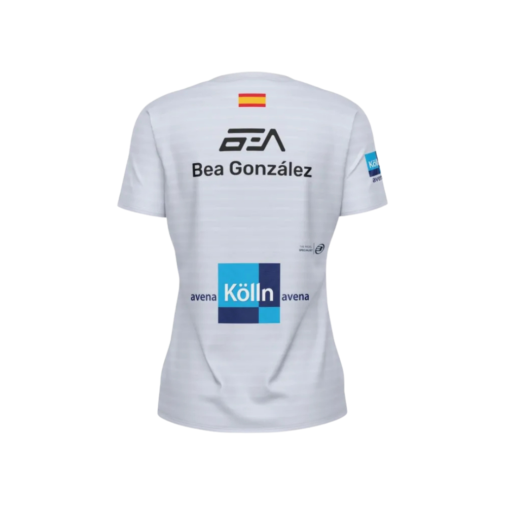 BULLPADEL T-SHIRT SPONSORS PREMIER OIMBRA BEA GONZALEZ GRIS AZULADO